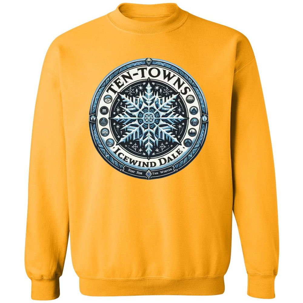 Ten-Towns Icewind Dale Classic Unisex Sweatshirt - Gold - 11