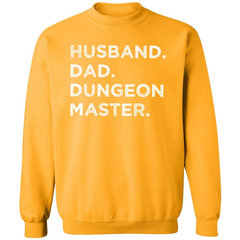 Husband Dad Dungeon Master Classic Unisex Sweatshirt - Gold - 11