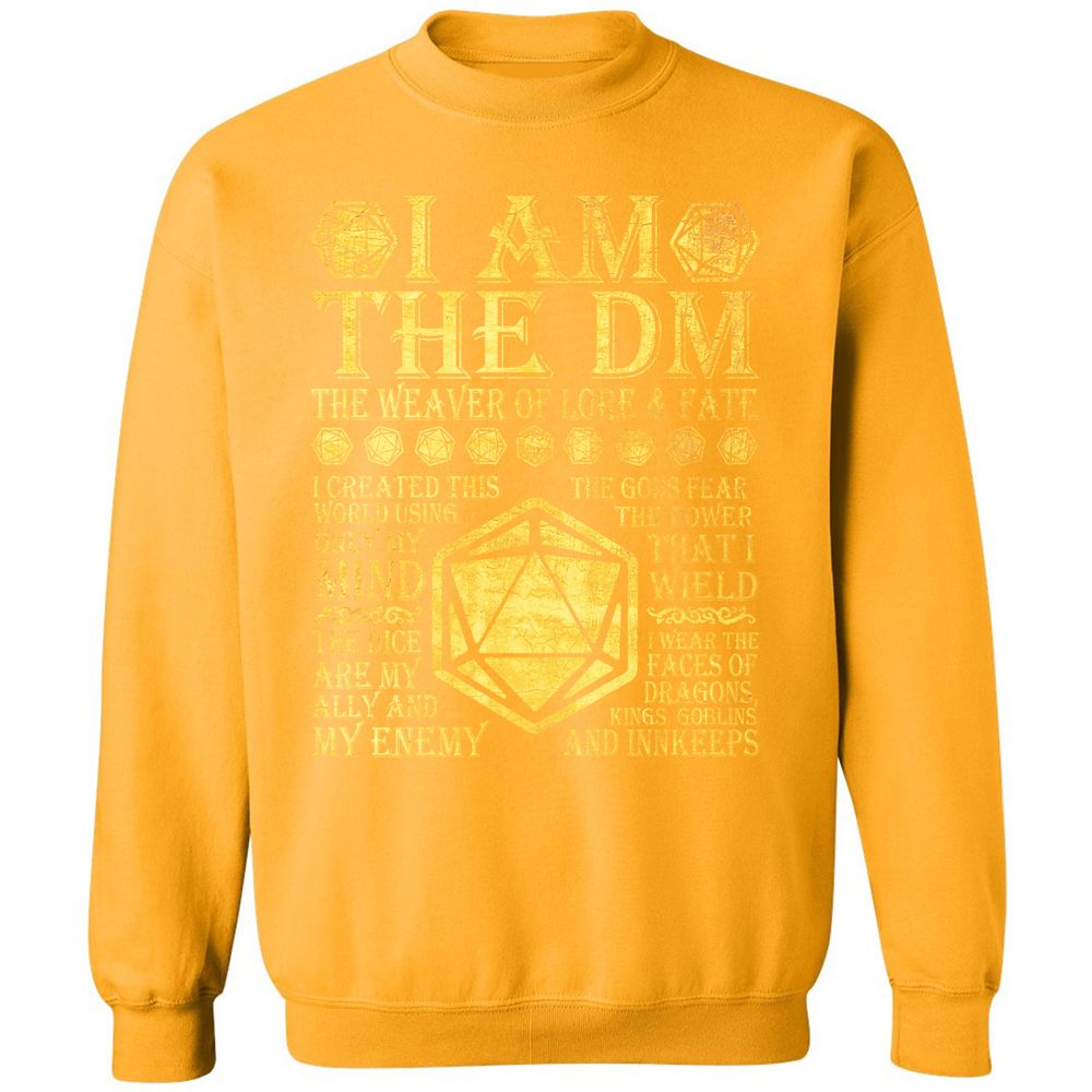 I Am The DM Classic Unisex Sweatshirt - Gold - 11
