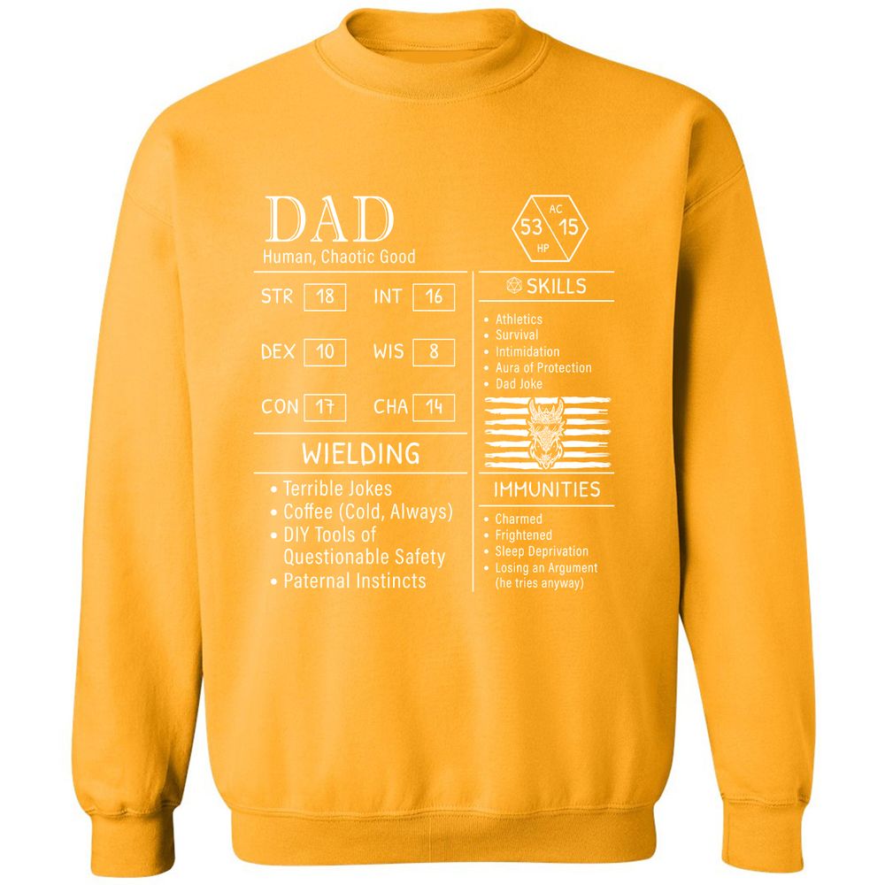 Dad Stats New - Gold - 11