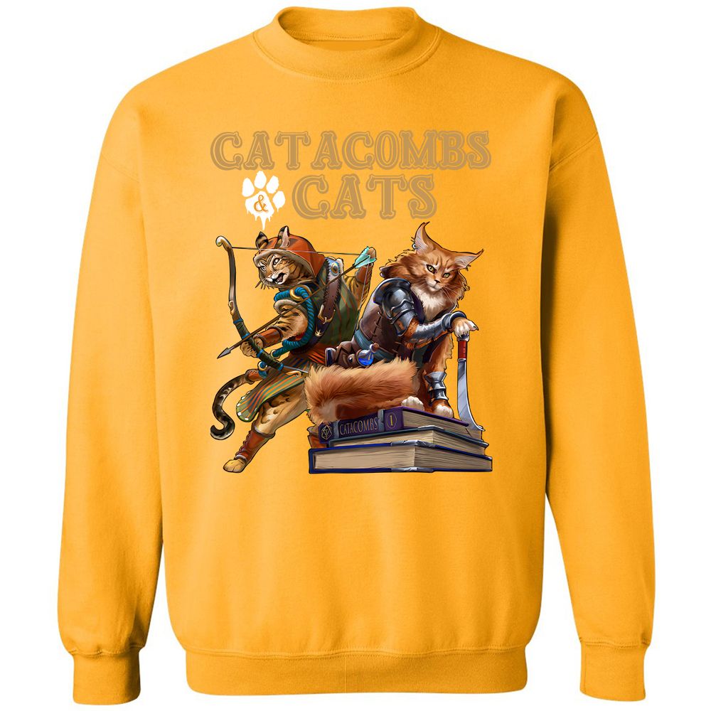 Catacombs & Cats Classic Unisex Sweatshirt - Gold - 11