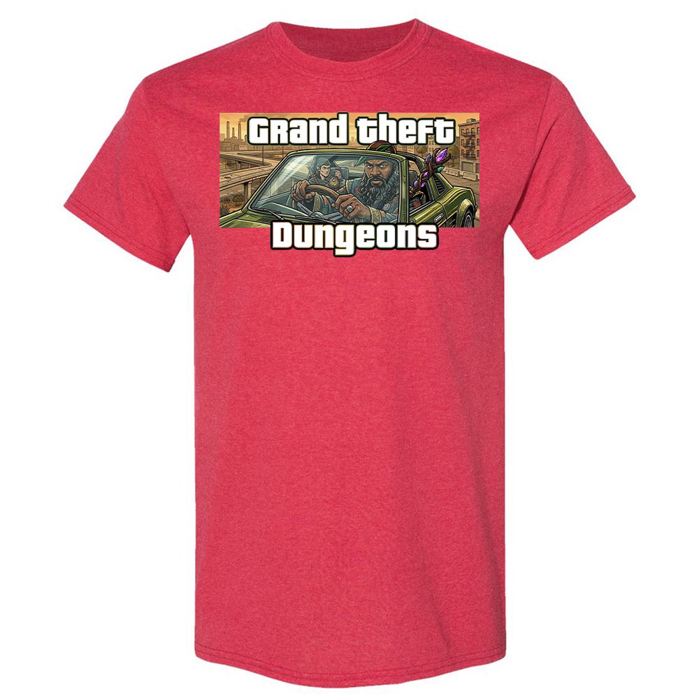Grand Theft Dungeons Classic Unisex T-Shirt - Heather Red - 11