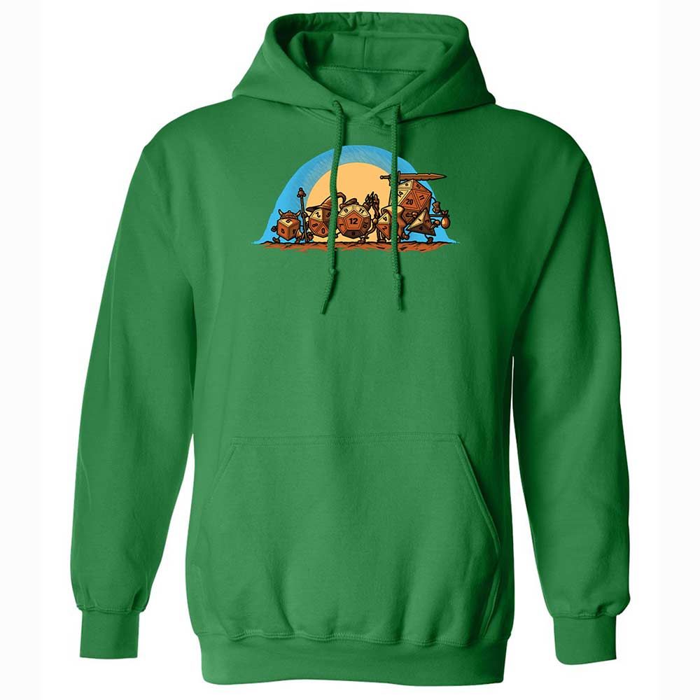 The Fellowship Of The Dice Classic Unisex Hoodie - Irish Green - 11