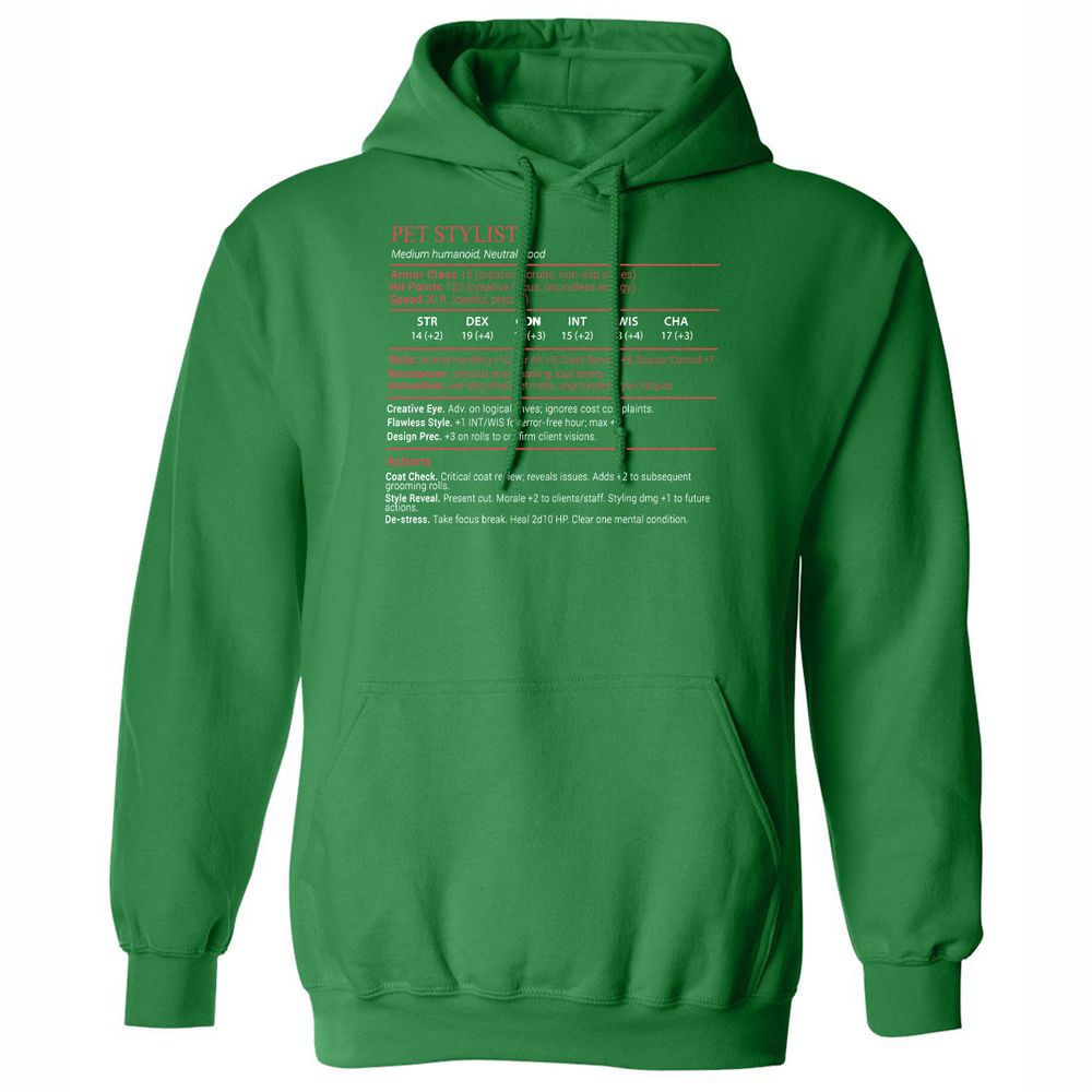Pet Stylist Stats Block - Irish Green - 11