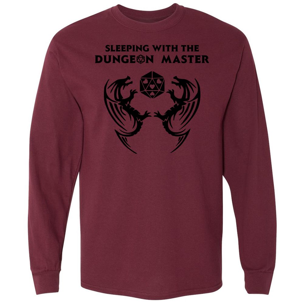 Sleeping With The DM Long Sleeve T-Shirt - Maroon - 11