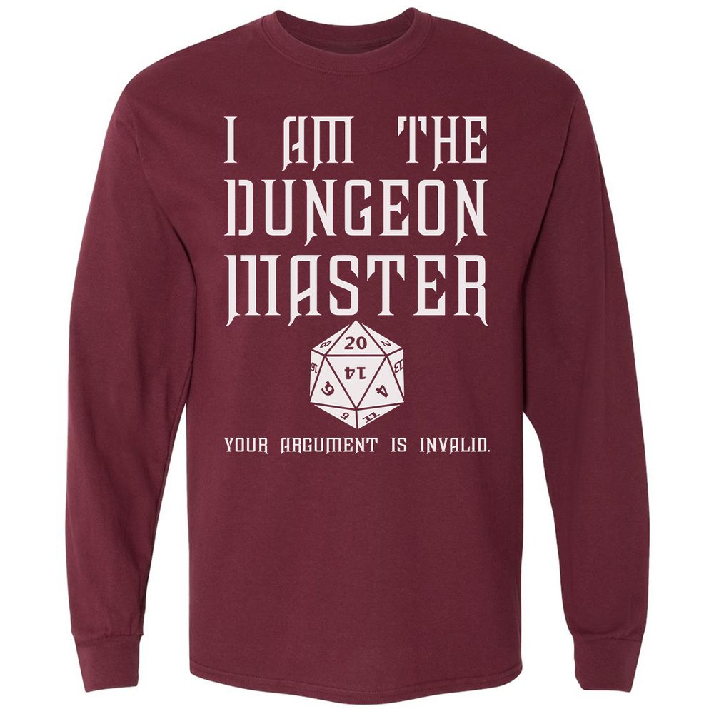 I Am The Dungeon Master - Maroon - 11