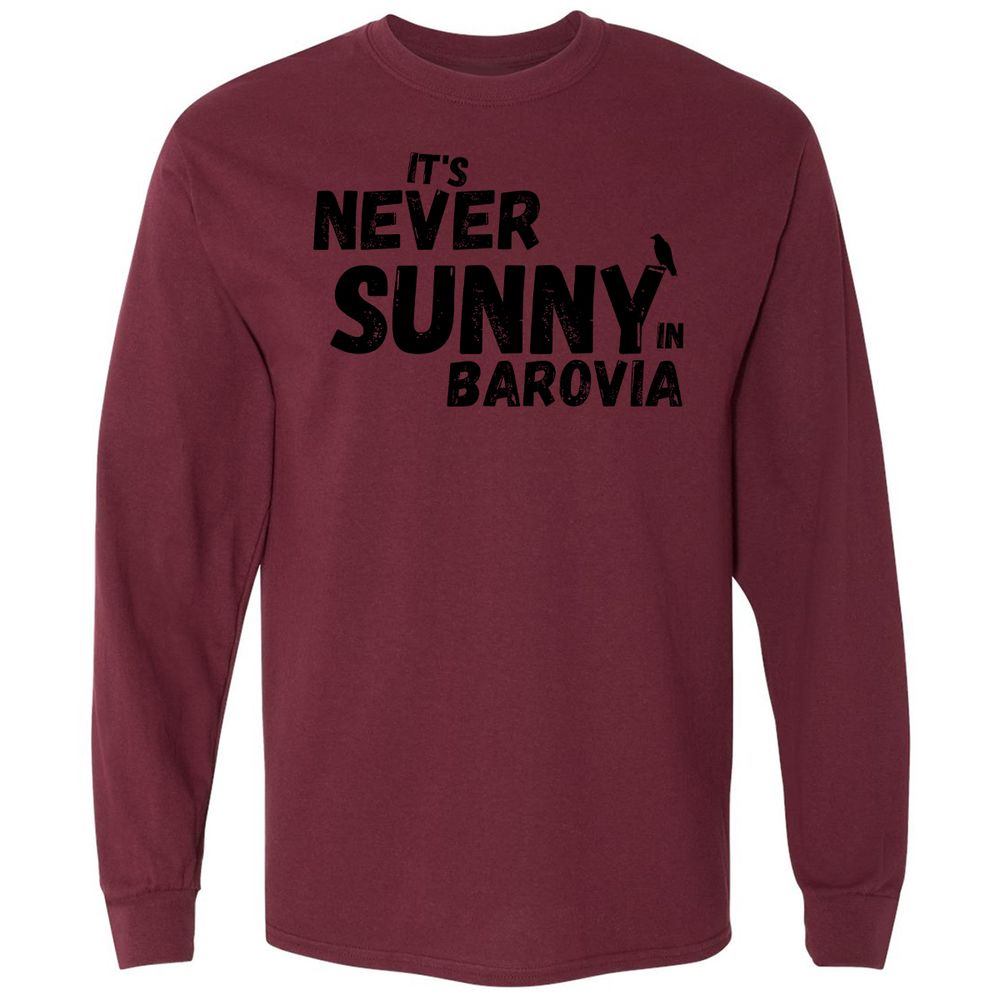 It's Never Sunny In Barovia Long Sleeve T-Shirt - Maroon - 11