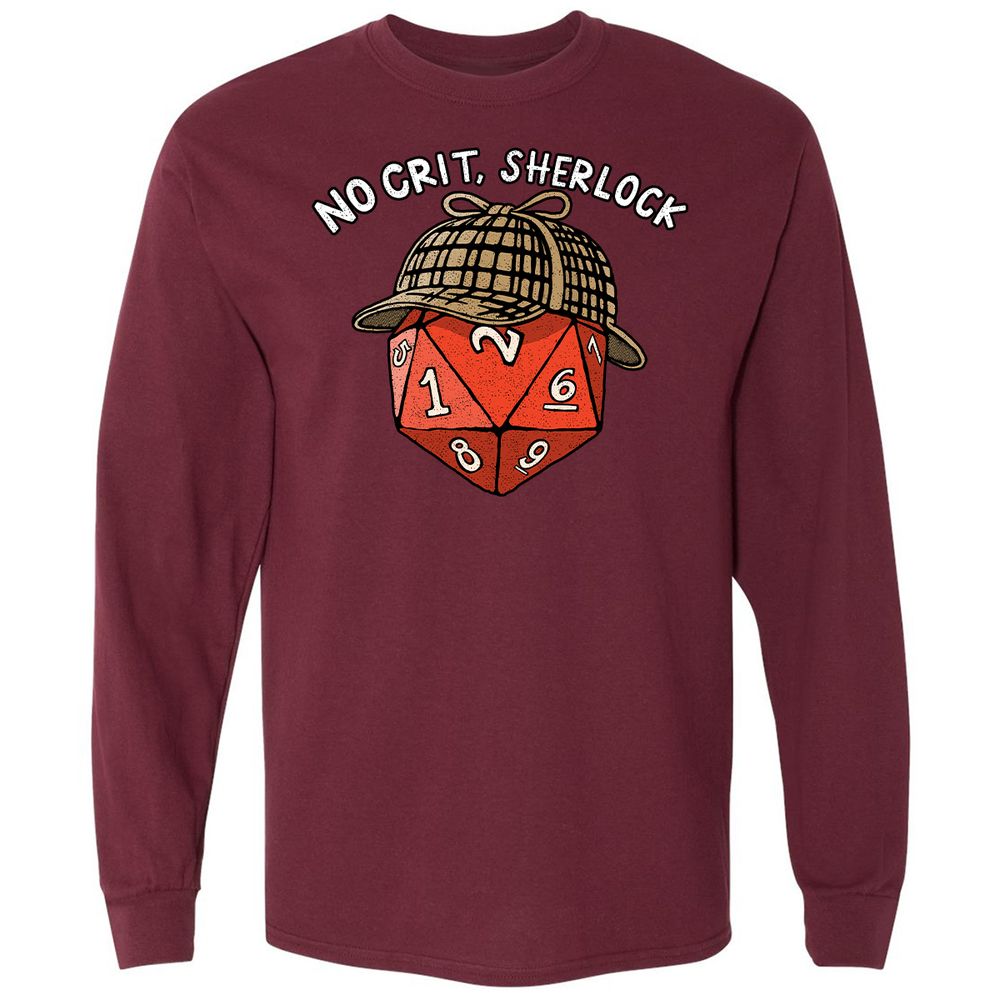 No Crit Sherlock - Maroon - 11