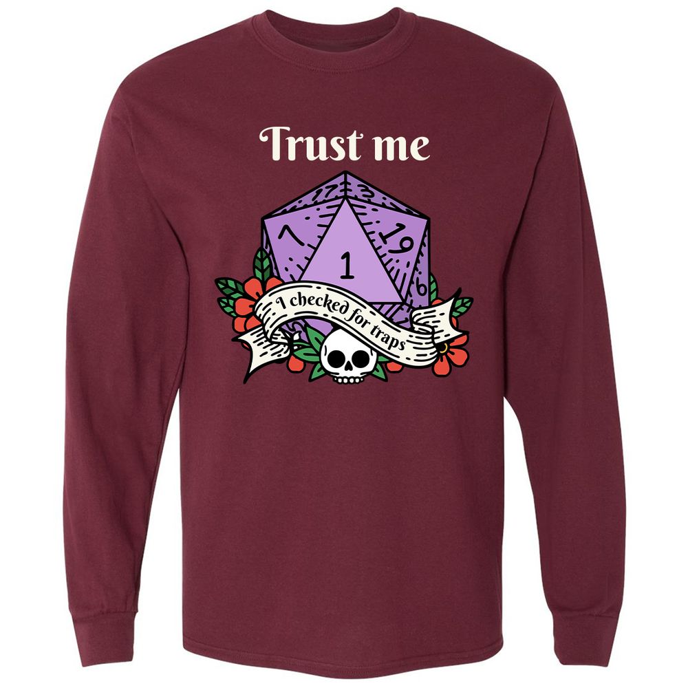 Trust Me I Checked for Traps - Maroon - 11