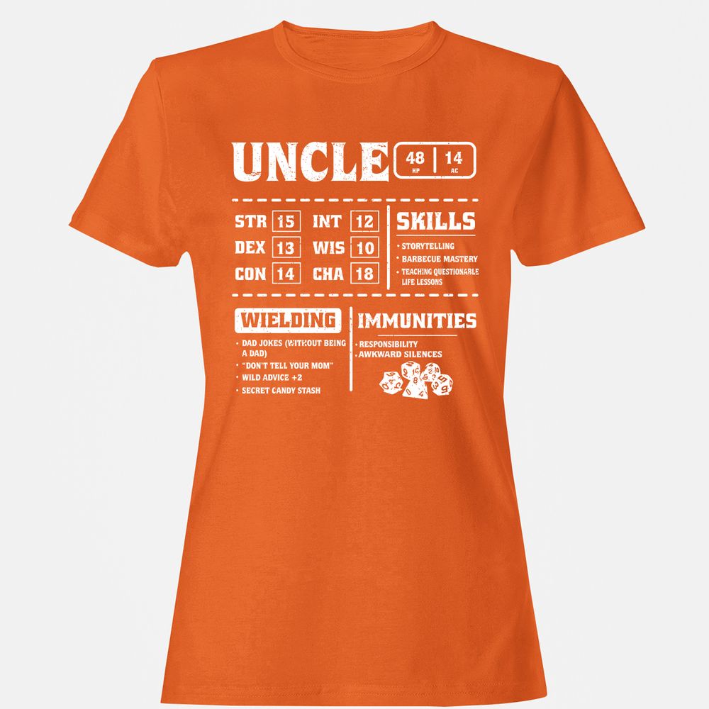 Uncle Stats Women's T-Shirt - Orange - 11