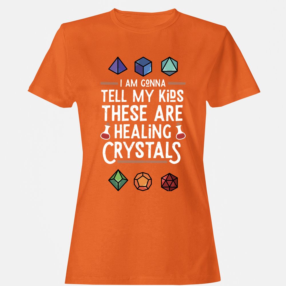 Healing Crystals Women's T-Shirt - Orange - 11