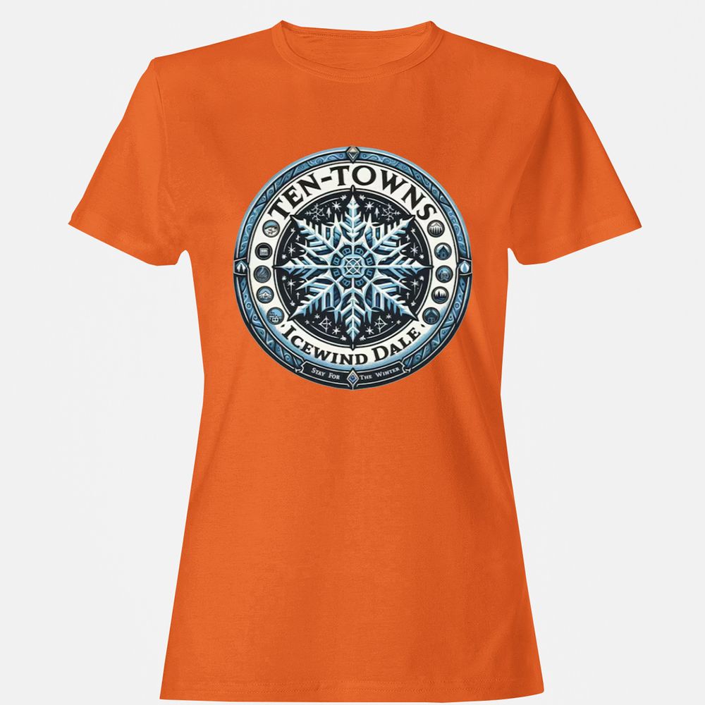 Ten-Towns Icewind Dale Women's T-Shirt - Orange - 11
