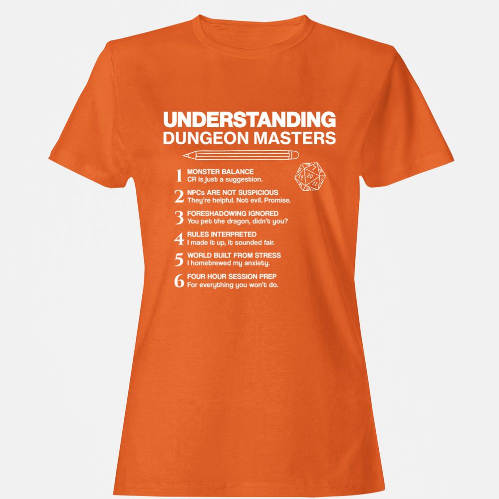 Understanding Dungeon Masters Women's T-Shirt - Orange - 11