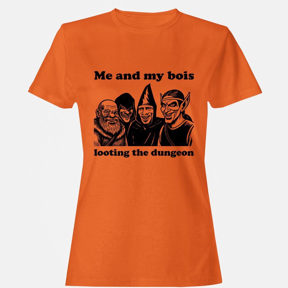 Me and my bois looting the dungeon Women's T-Shirt - Orange - 11