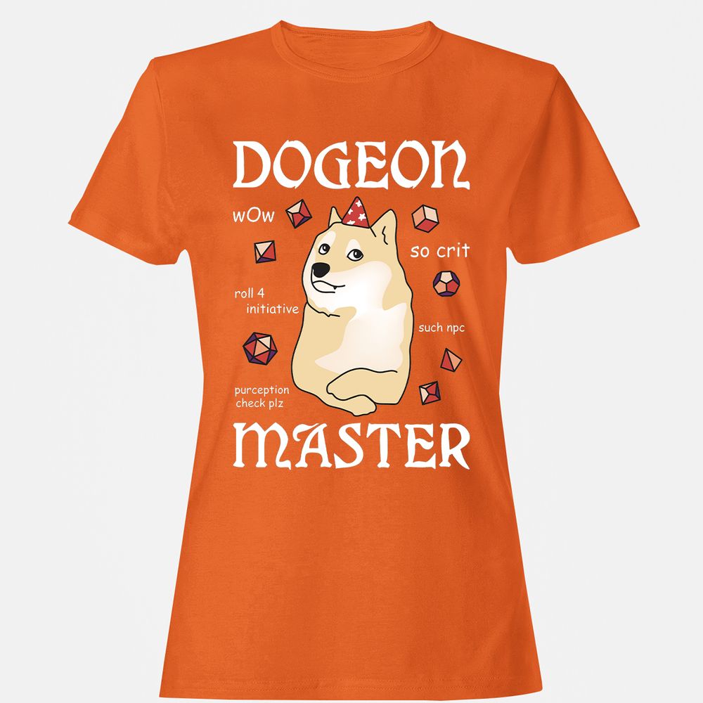 Dogeon Master Women's T-Shirt - Orange - 11