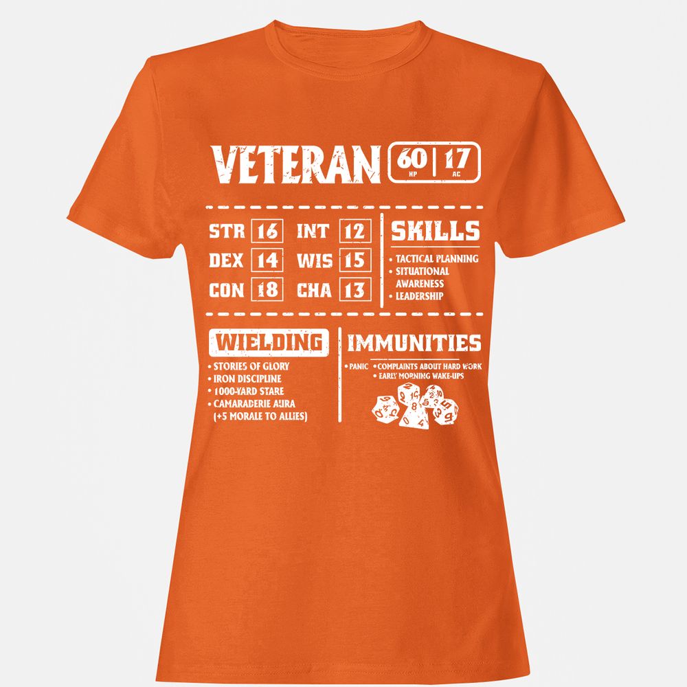 Veteran New Ver. Women's T-Shirt - Orange - 11