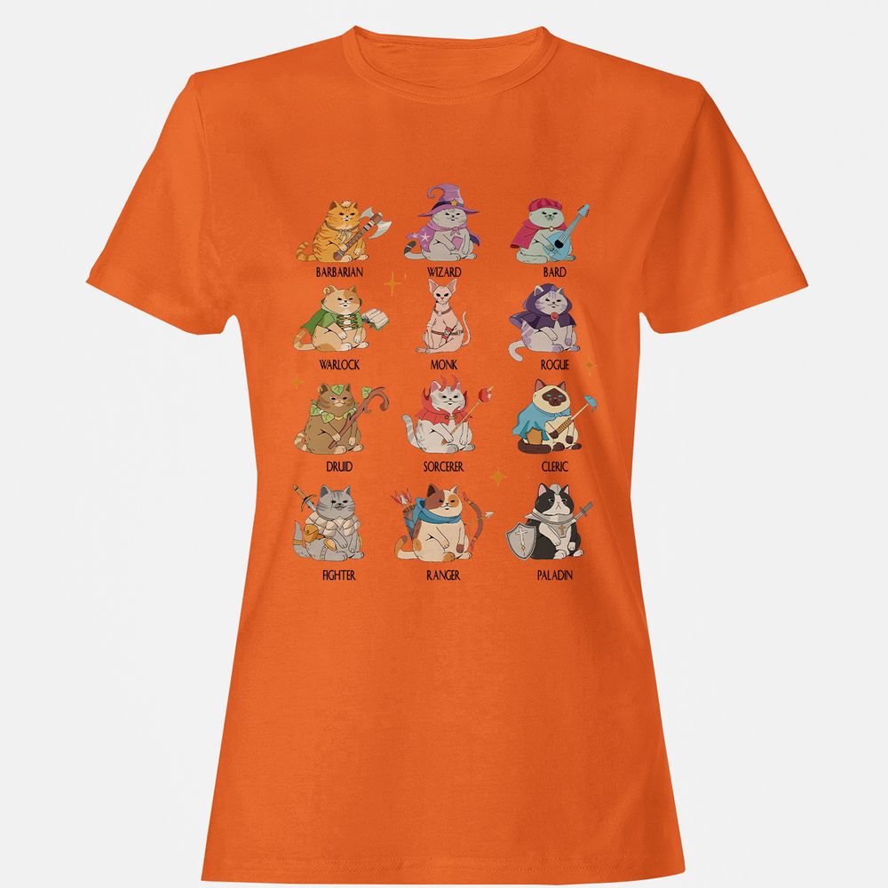 Dungeons And Cats Women's T-Shirt - Orange - 11