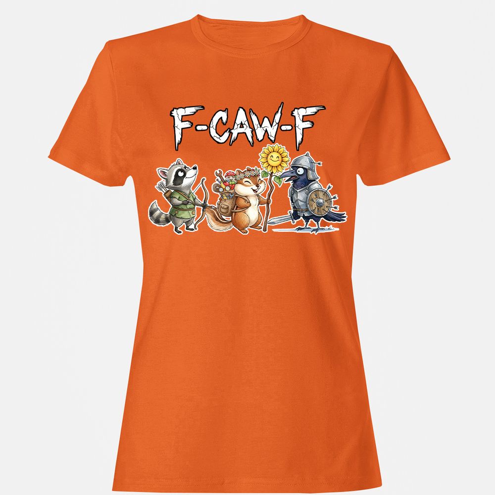 F-CAW-F Adventuring party Women's T-Shirt - Orange - 11