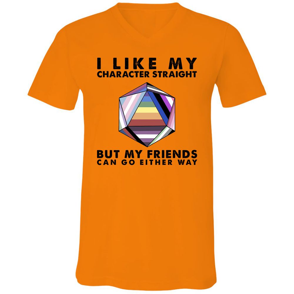 My Character Straight But Friends Can Go Either Way - Orange - 11
