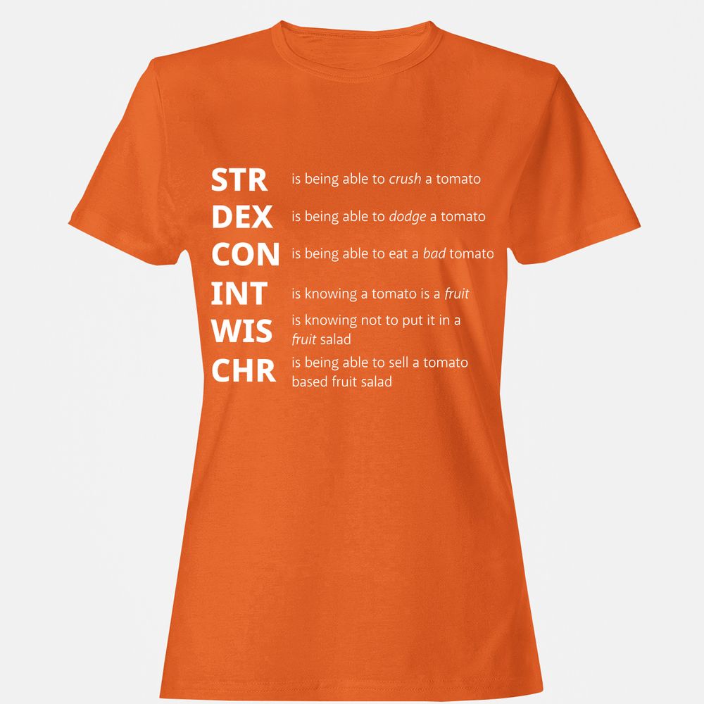 Tomato Stats – RPG Meme Edition - Orange - 11