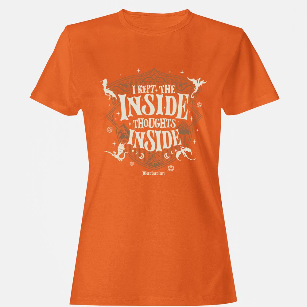 Barbarian I Kept The Inside Thoughts Inside - Orange - 11