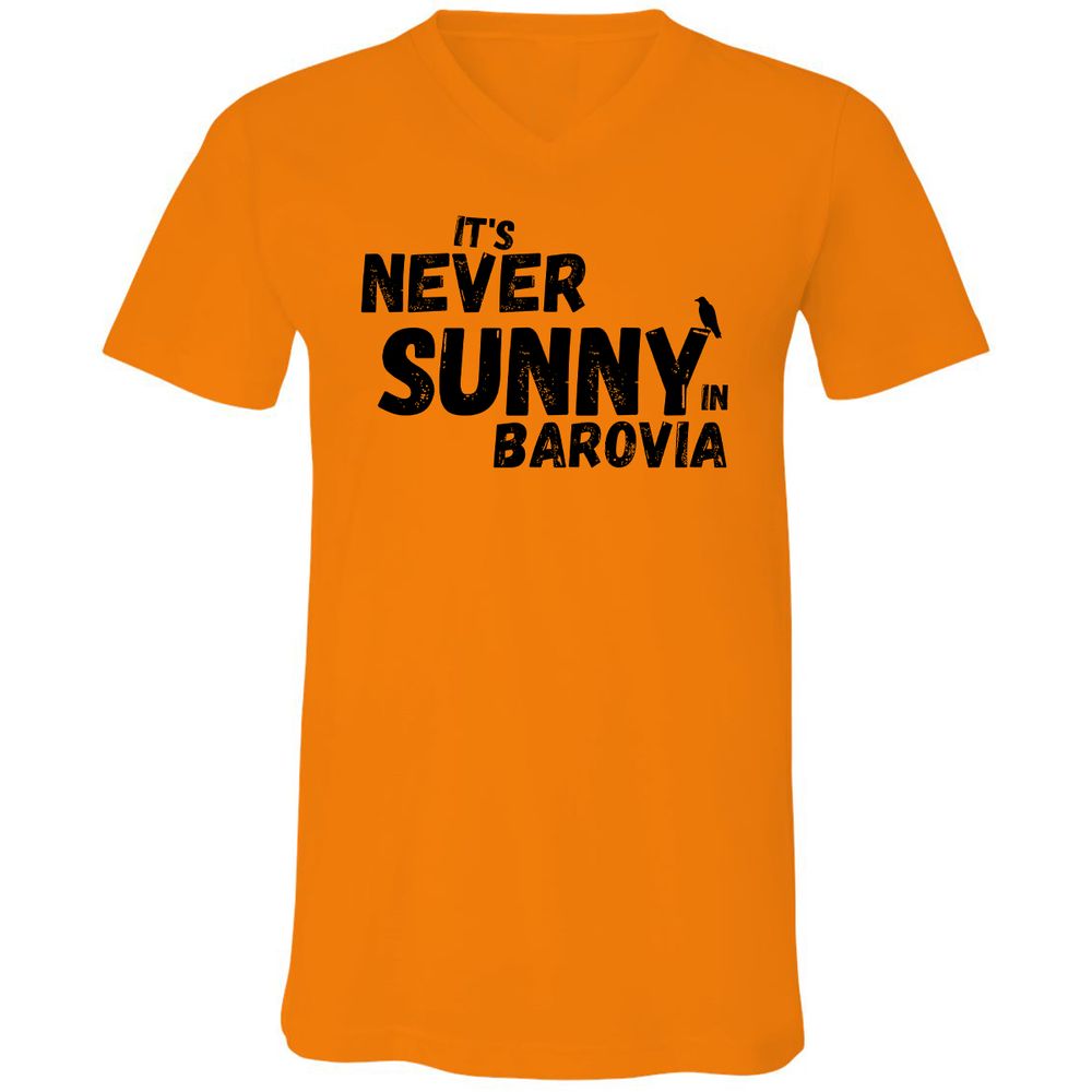 It's Never Sunny In Barovia Unisex V-Neck T-Shirt - Orange - 11
