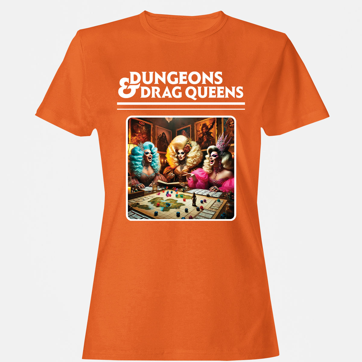 Dungeons & Drag Queens Women's T-Shirt - Orange - 11