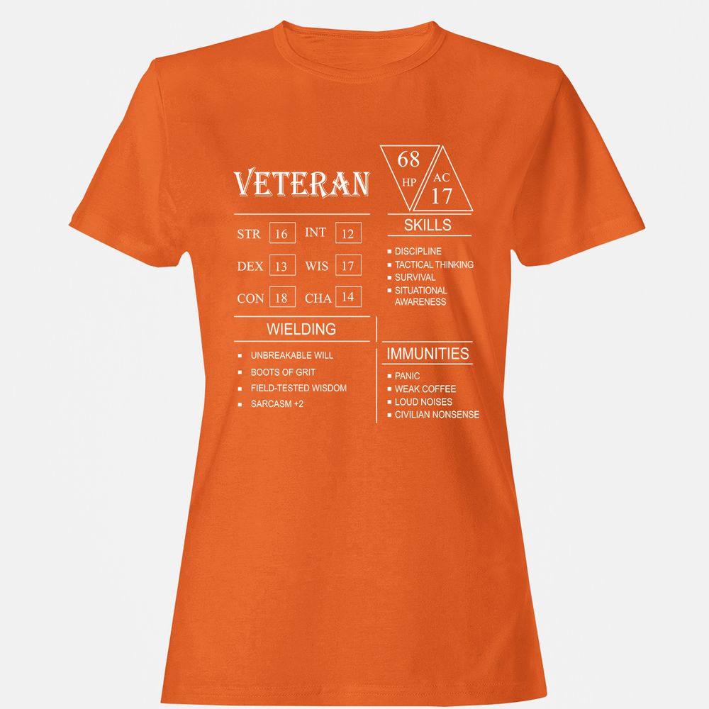 Veteran New Women's T-Shirt - Orange - 11