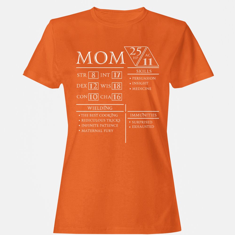 Mom Stats - Orange - 11