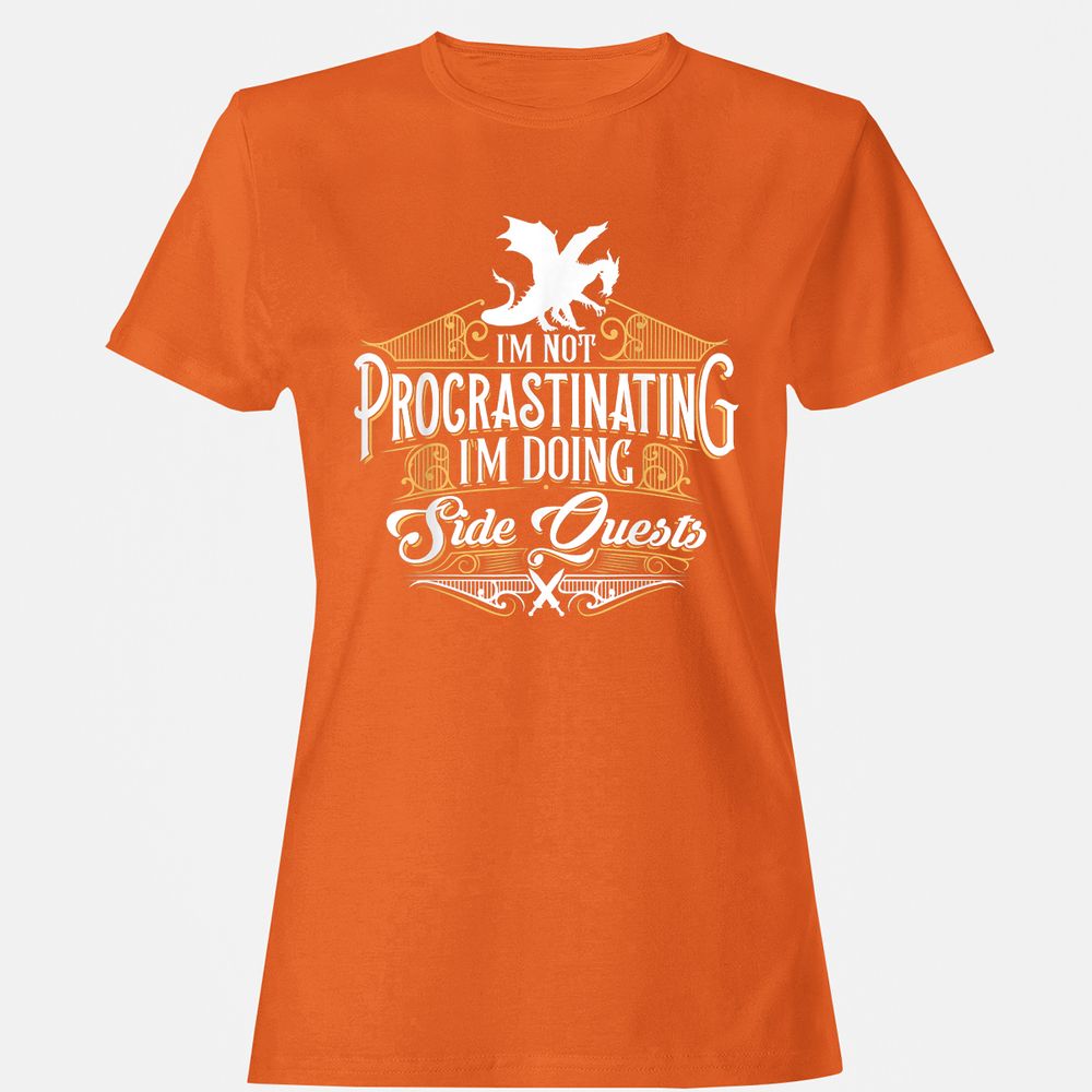 I'm Doing Side Quests Women's T-Shirt - Orange - 11