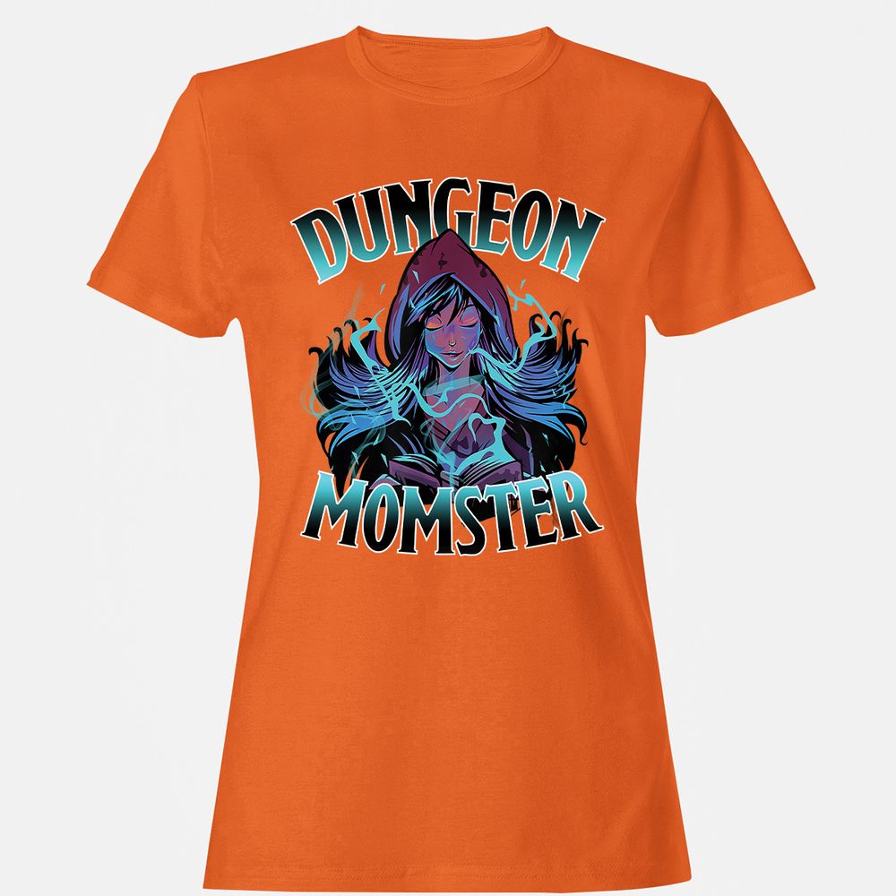 Dungeon Momster Women's T-Shirt - Orange - 11