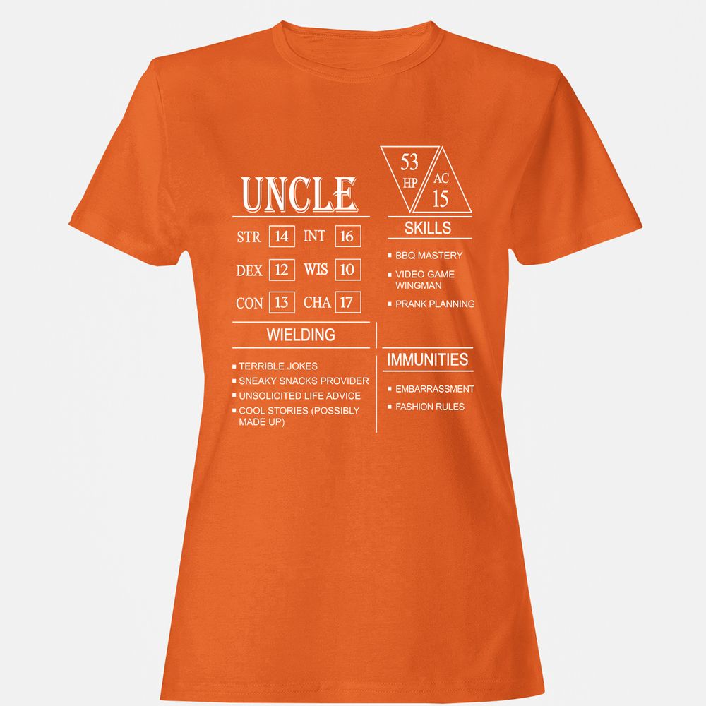 Uncle Stats Women's T-Shirt - Orange - 11