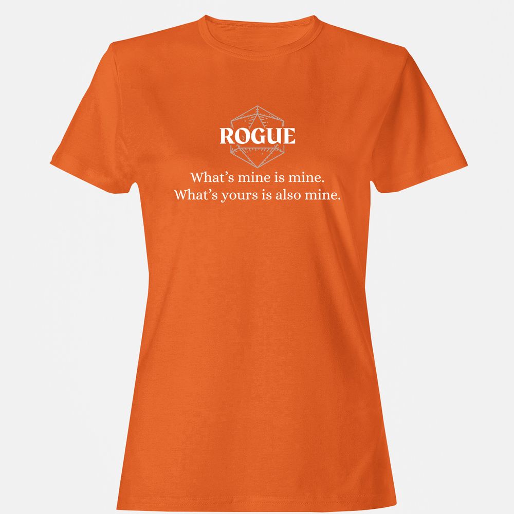 Rogue – What’s Mine Is Mine, What’s Yours Is Also Mine Women's T-Shirt - Orange - 11