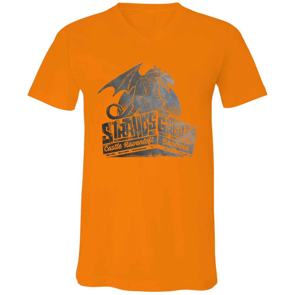 Strahd’s Gargoyle Unisex V-Neck T-Shirt - Orange - 11