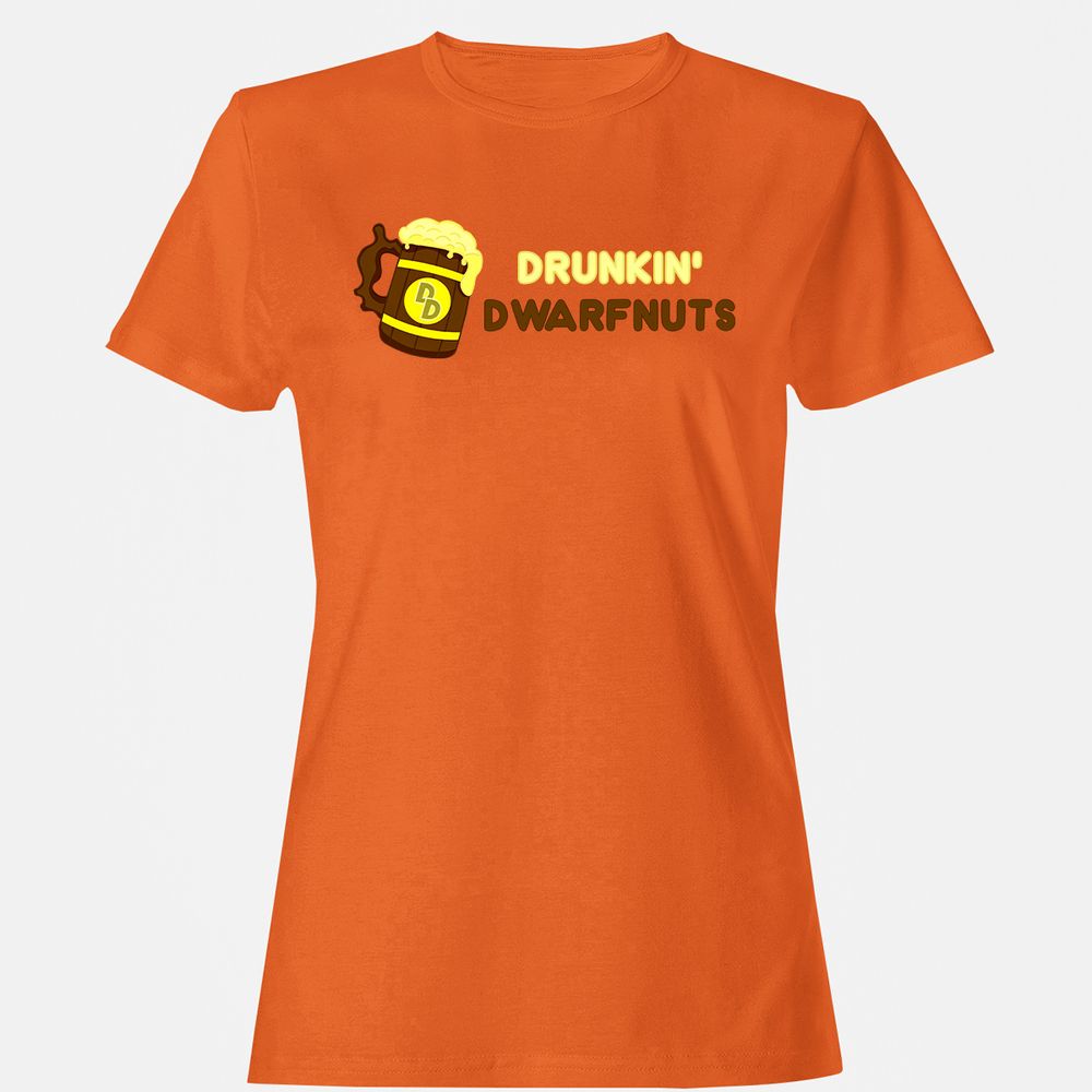 Drunkin' Dwartnuts Women's T-Shirt - Orange - 11