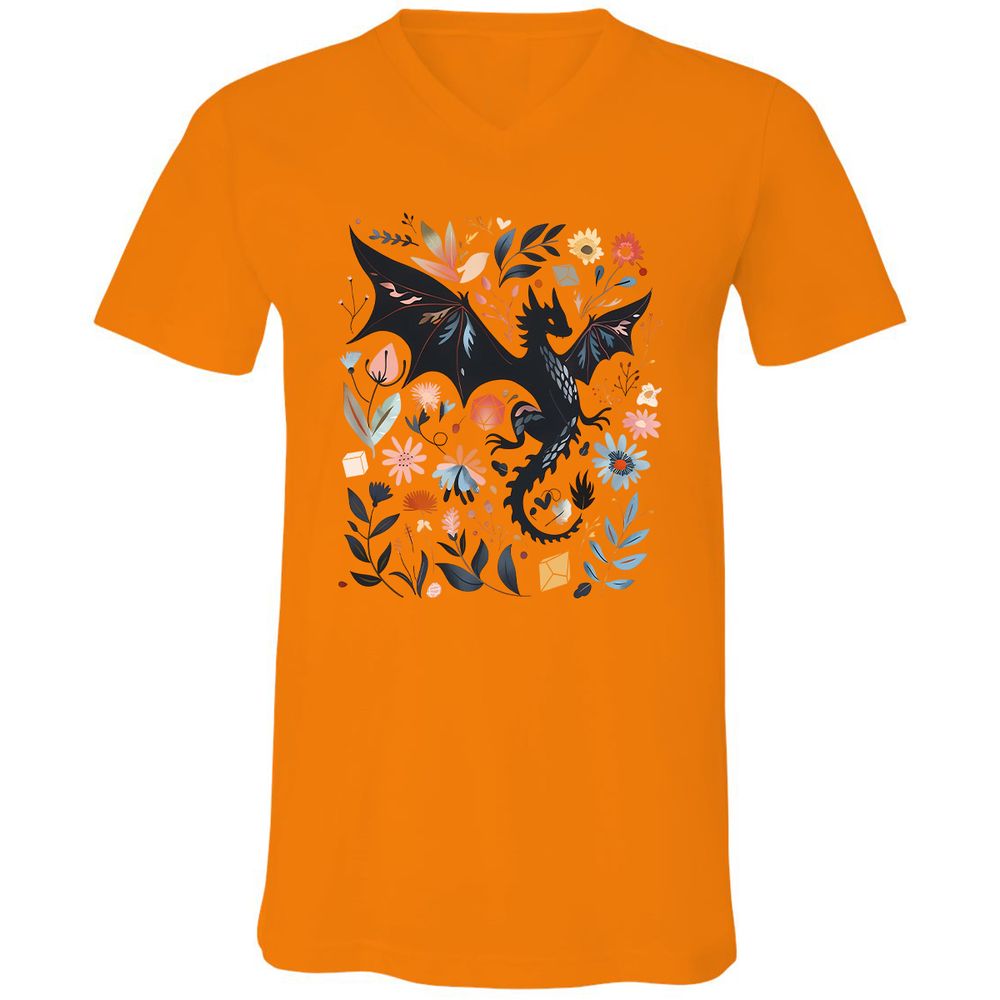 Floral DnD Dragon - Orange - 11