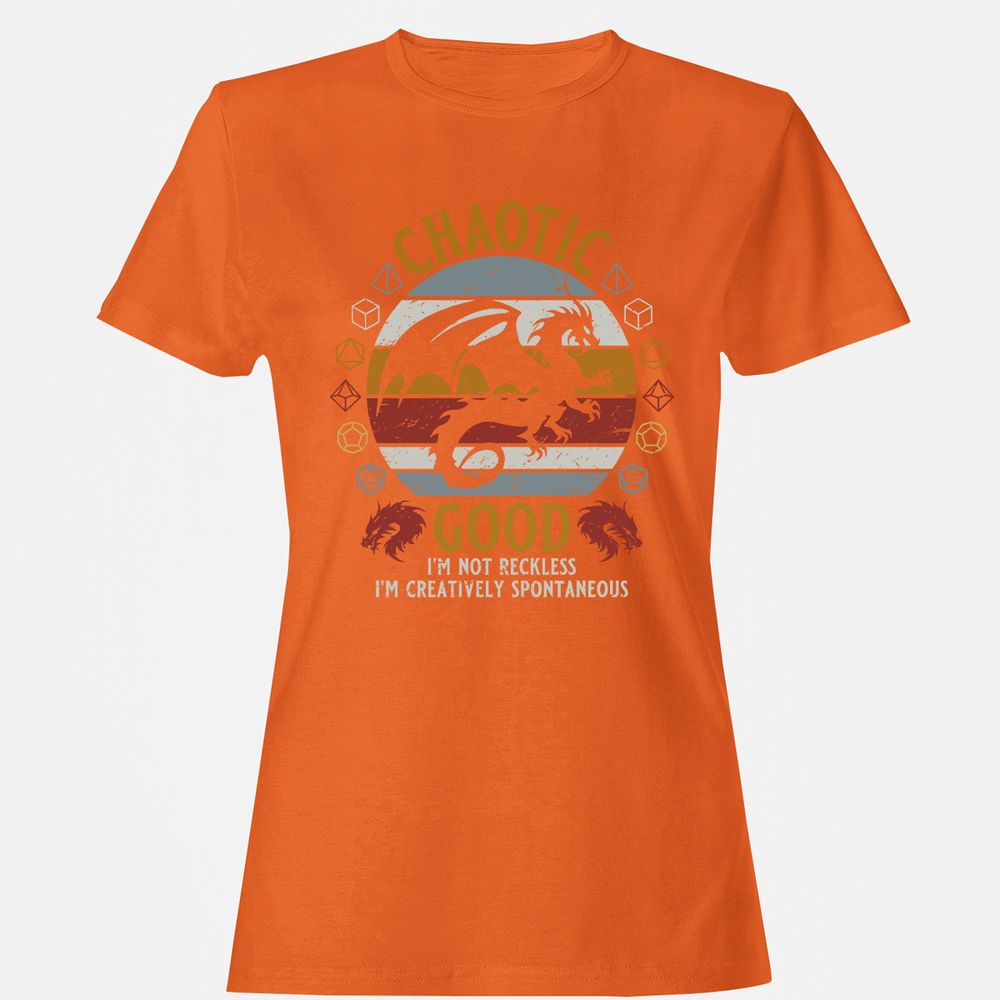 Chaotic Good Women's T-Shirt - Orange - 11