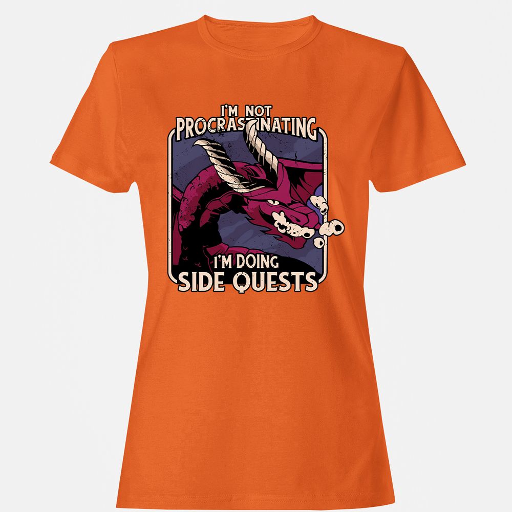 Doing Side Quests Women's T-Shirt - Orange - 11