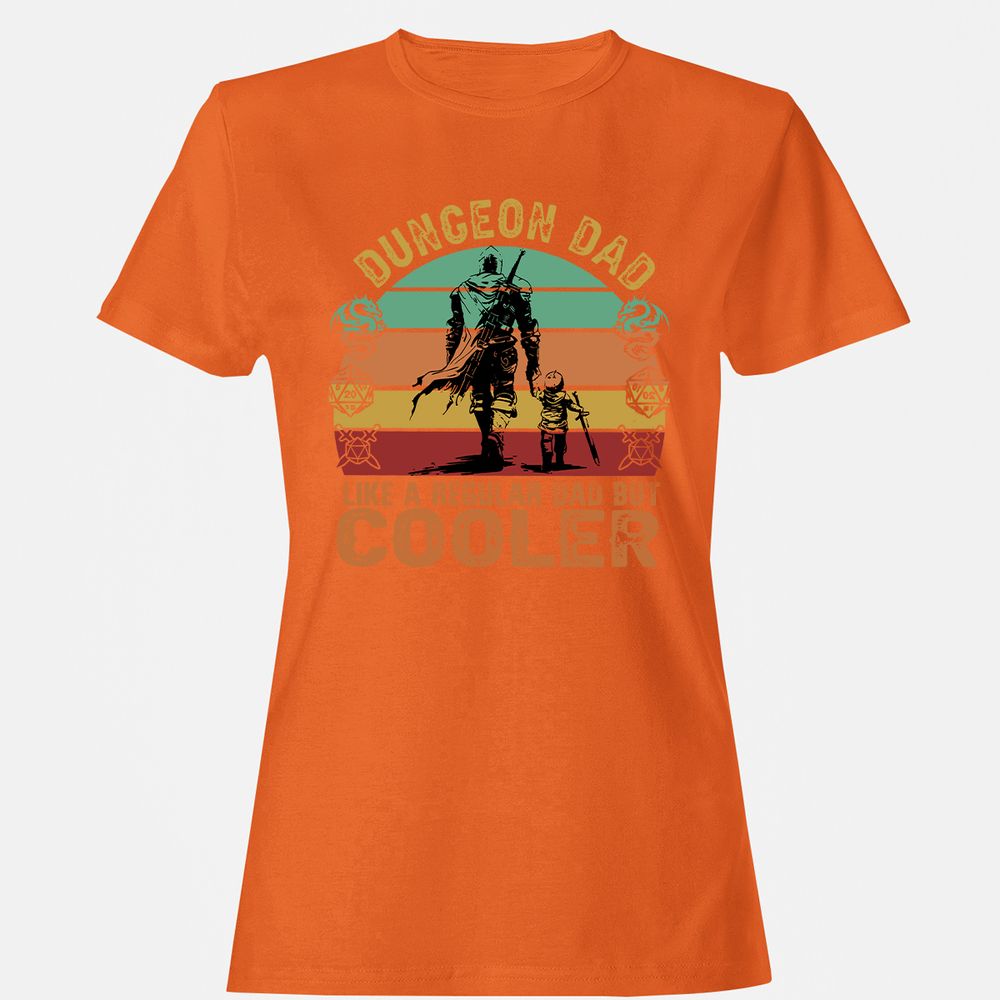 Dungeon Dad Like A Regular Dad Women's T-Shirt - Orange - 11