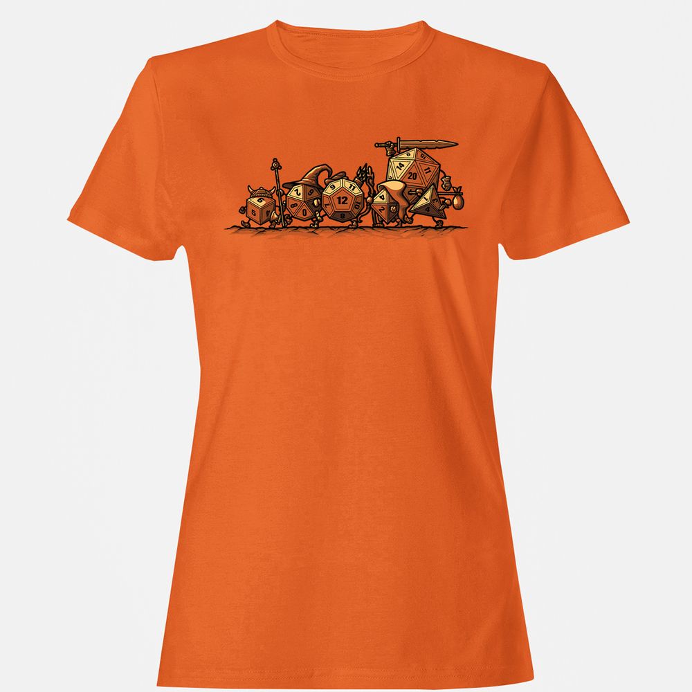 Fellowship Of The Dices Women's T-Shirt - Orange - 11
