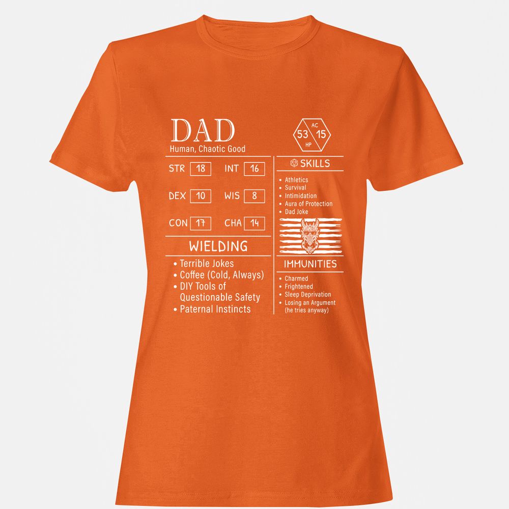 Dad Stats New - Orange - 11