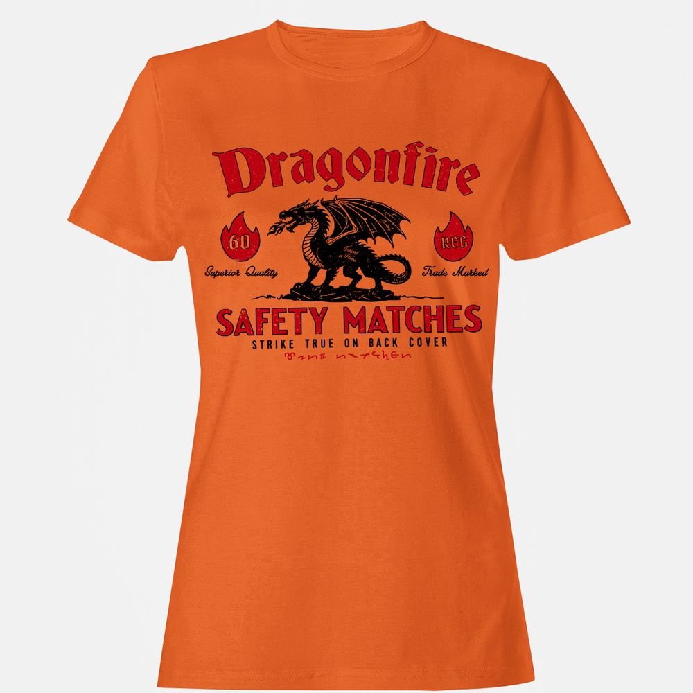 Dragonfire Women's T-Shirt - Orange - 11