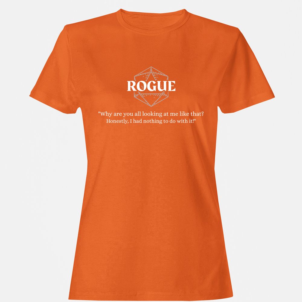 Rogue – Why Are You All Looking At Me Like That Women's T-Shirt - Orange - 11