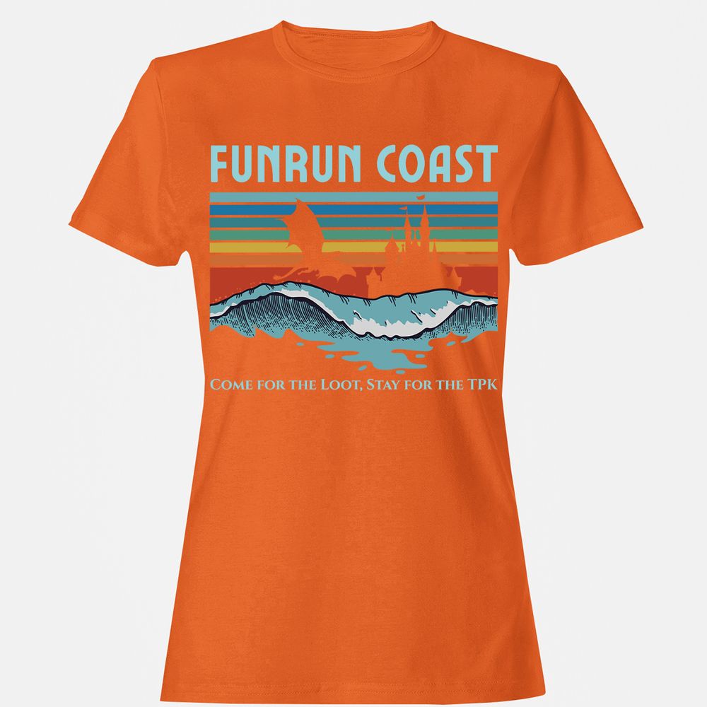 FUNRUN COAST Women's T-Shirt - Orange - 11