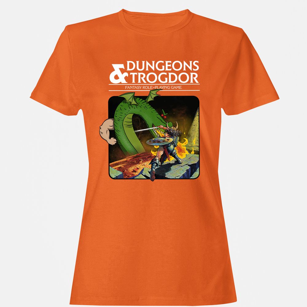 Trogdor Women's T-Shirt - Orange - 11