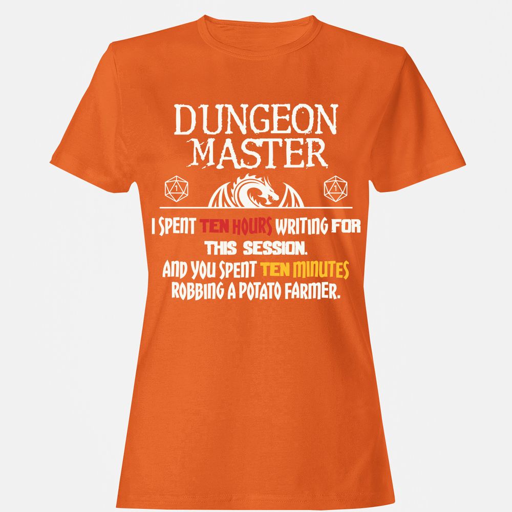 Dungeon Master Chaos Meme Women's T-Shirt - Orange - 11