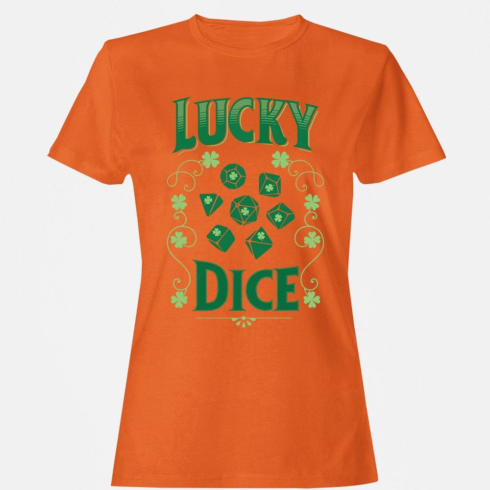 Lucky Dice Women's T-Shirt - Orange - 11