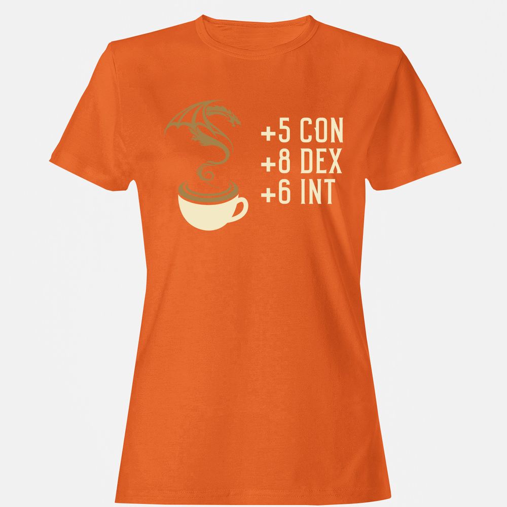 Coffee Dragon Women's T-Shirt - Orange - 11