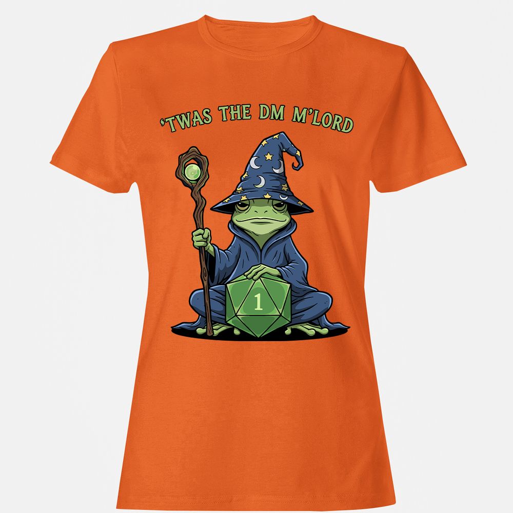 Twas the DM M’lord Women's T-Shirt - Orange - 11