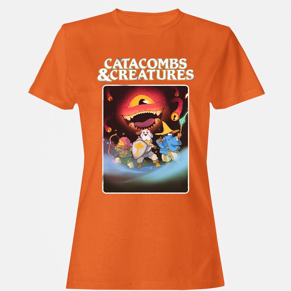 Catacombs & Creatures Women's T-Shirt - Orange - 11
